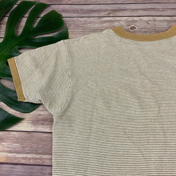 Vtg 60s Champion stripe short sleeve sweatshirt - Picture 10 of 12